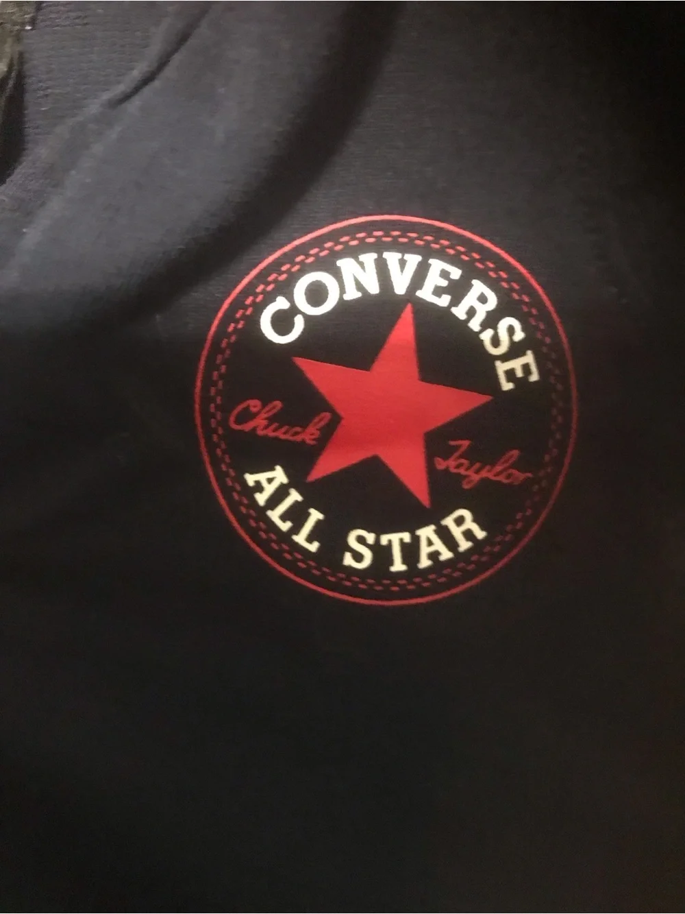 Converse Navy and Red Hooded Baby Romper